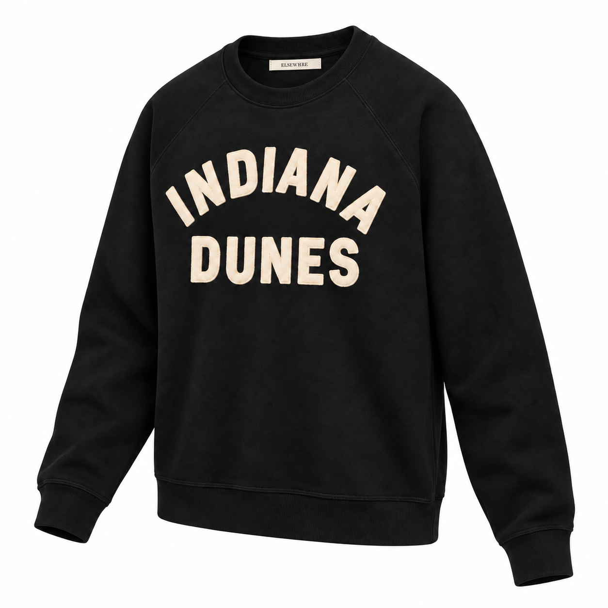 Indiana Dunes —  Felt Appliqué Crewneck