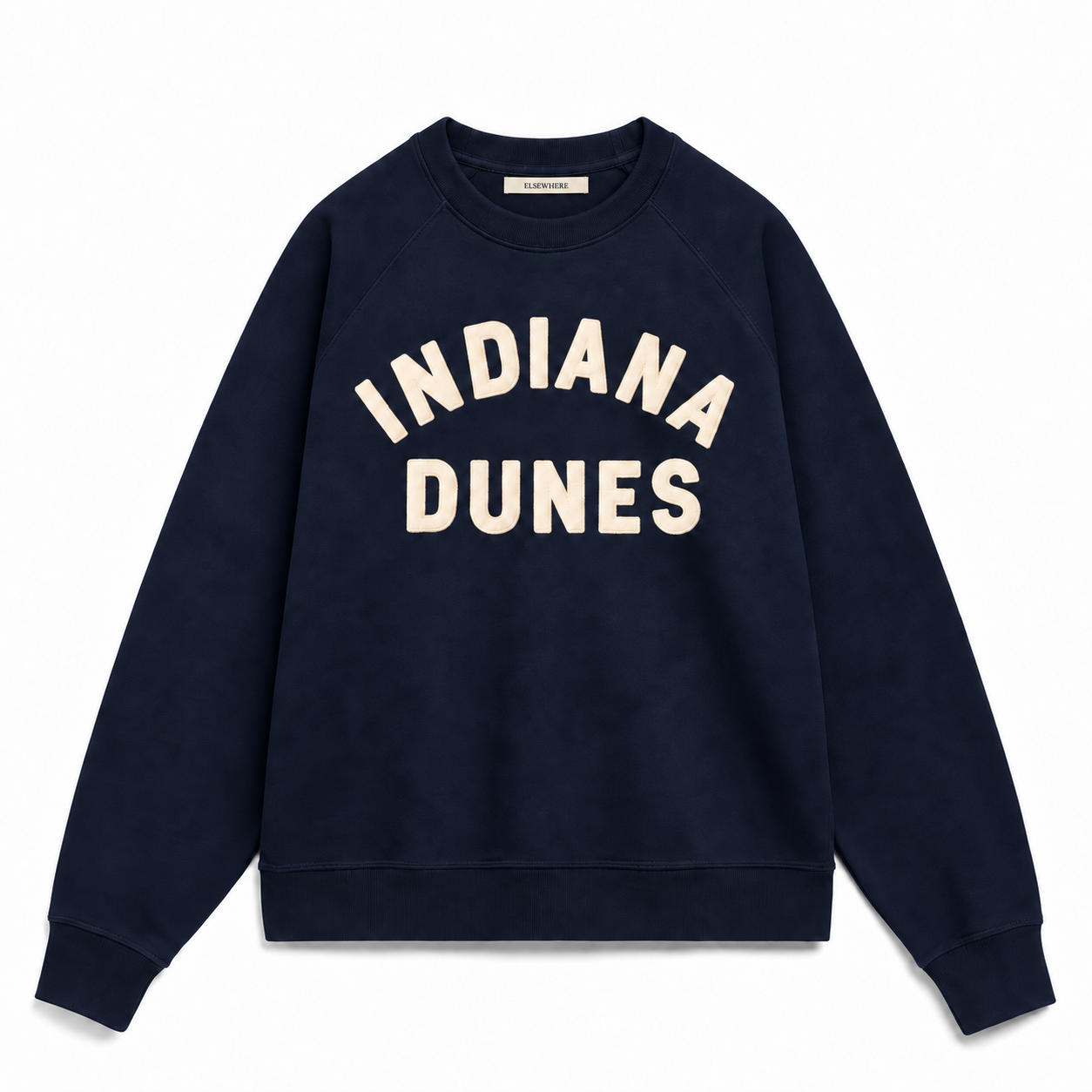 Indiana Dunes —  Felt Appliqué Crewneck