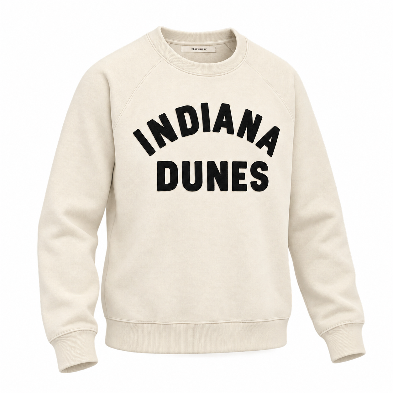 Indiana Dunes —  Felt Appliqué Crewneck