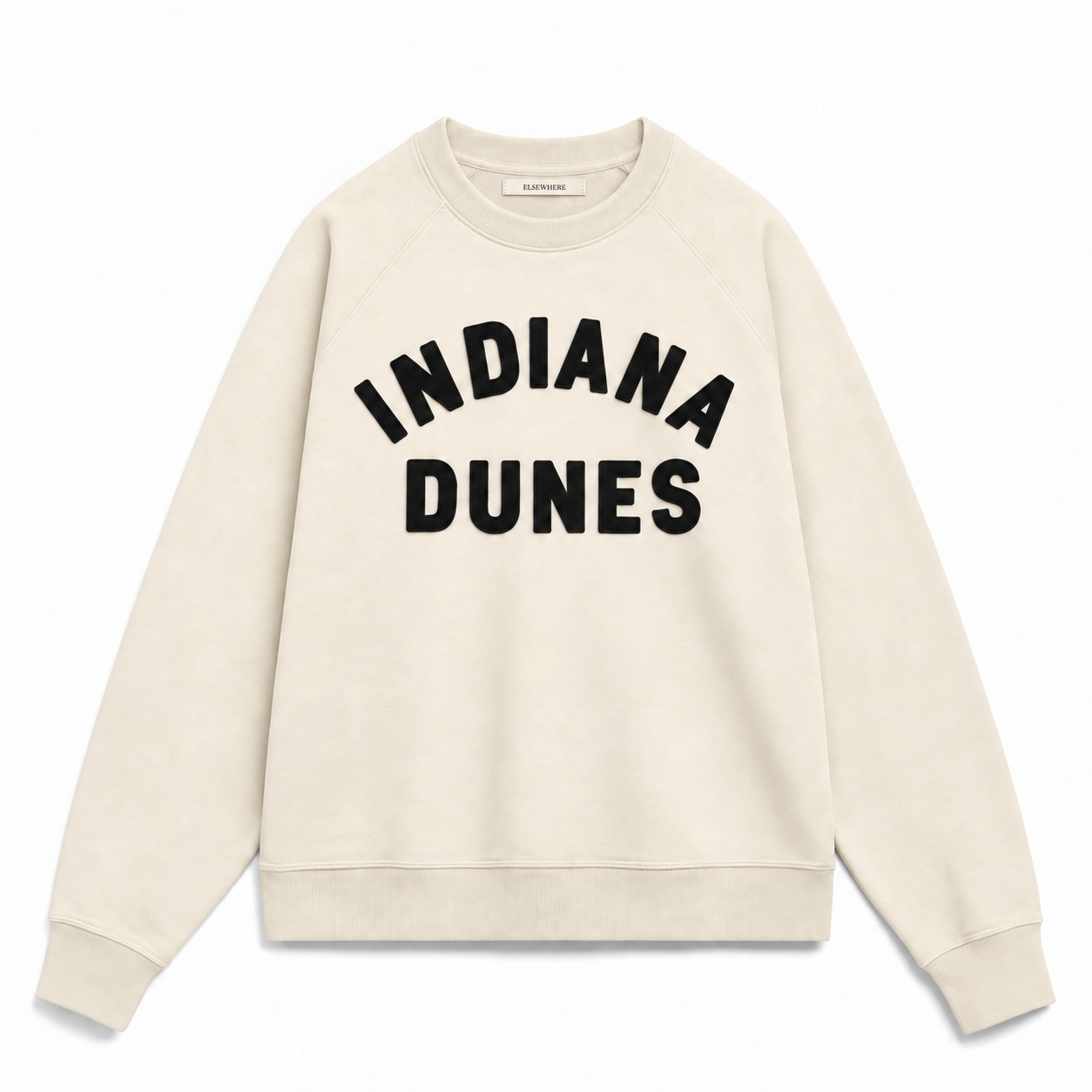Indiana Dunes —  Felt Appliqué Crewneck