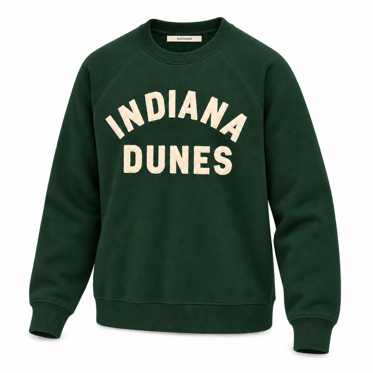 Indiana Dunes —  Felt Appliqué Crewneck