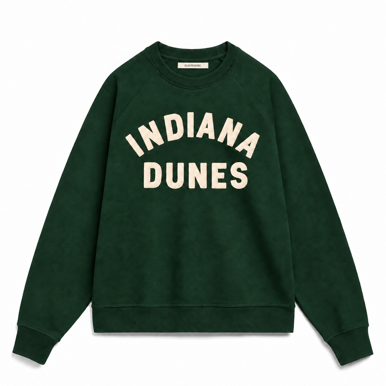 Indiana Dunes —  Felt Appliqué Crewneck