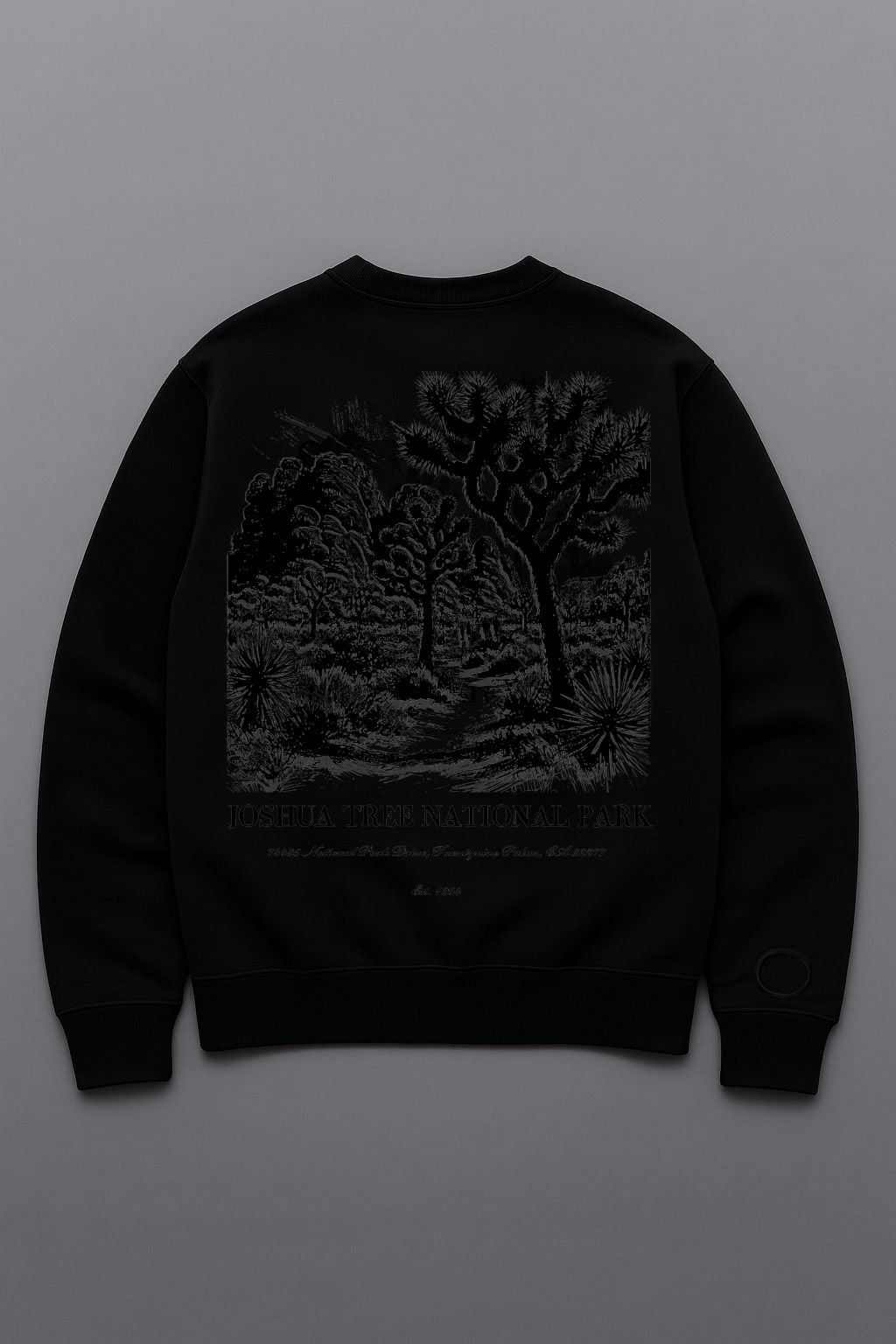 Joshua Tree — Black-on-Black Crewneck